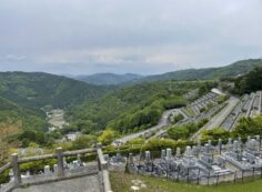 7区3番墓所上段駐車場からの風景