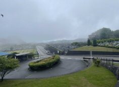 霊園北入り口から風景　