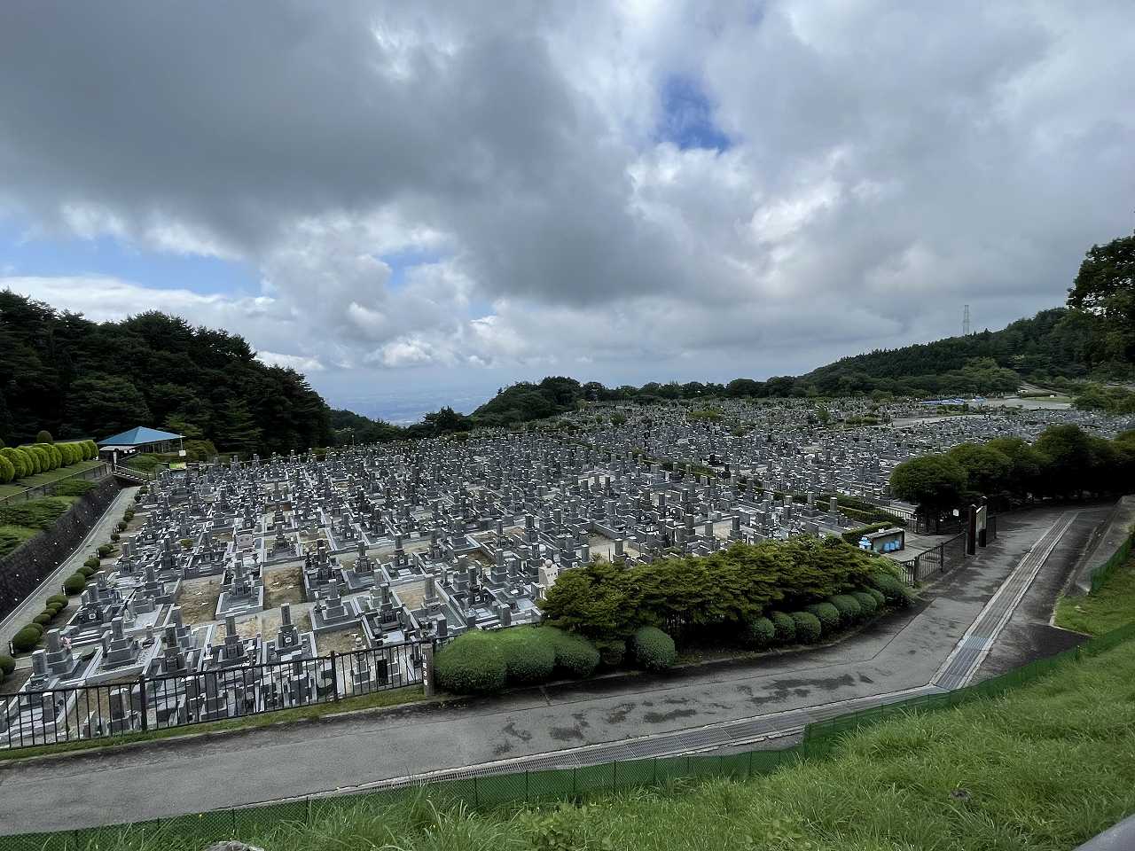 11区1番墓所から（南向き）風景