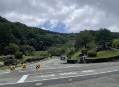 バス通り5区バス停からの風景