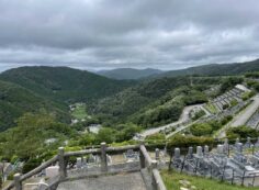 7区3番墓所上段駐車場からの風景②