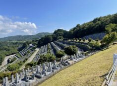 7区3番墓所上段駐車場からの風景