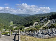 7区3番墓所上段駐車場からの風景