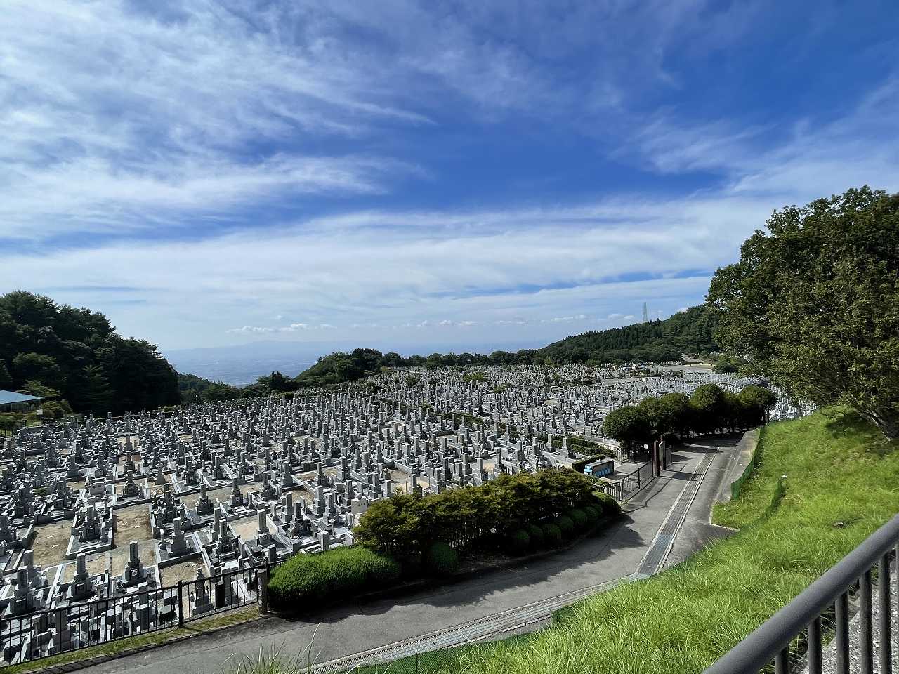 11区1番墓所から（南向き）風景