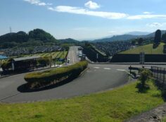 霊園北入り口からの風景