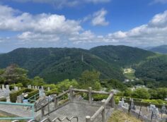 7区3番墓所上段駐車場からの風景③