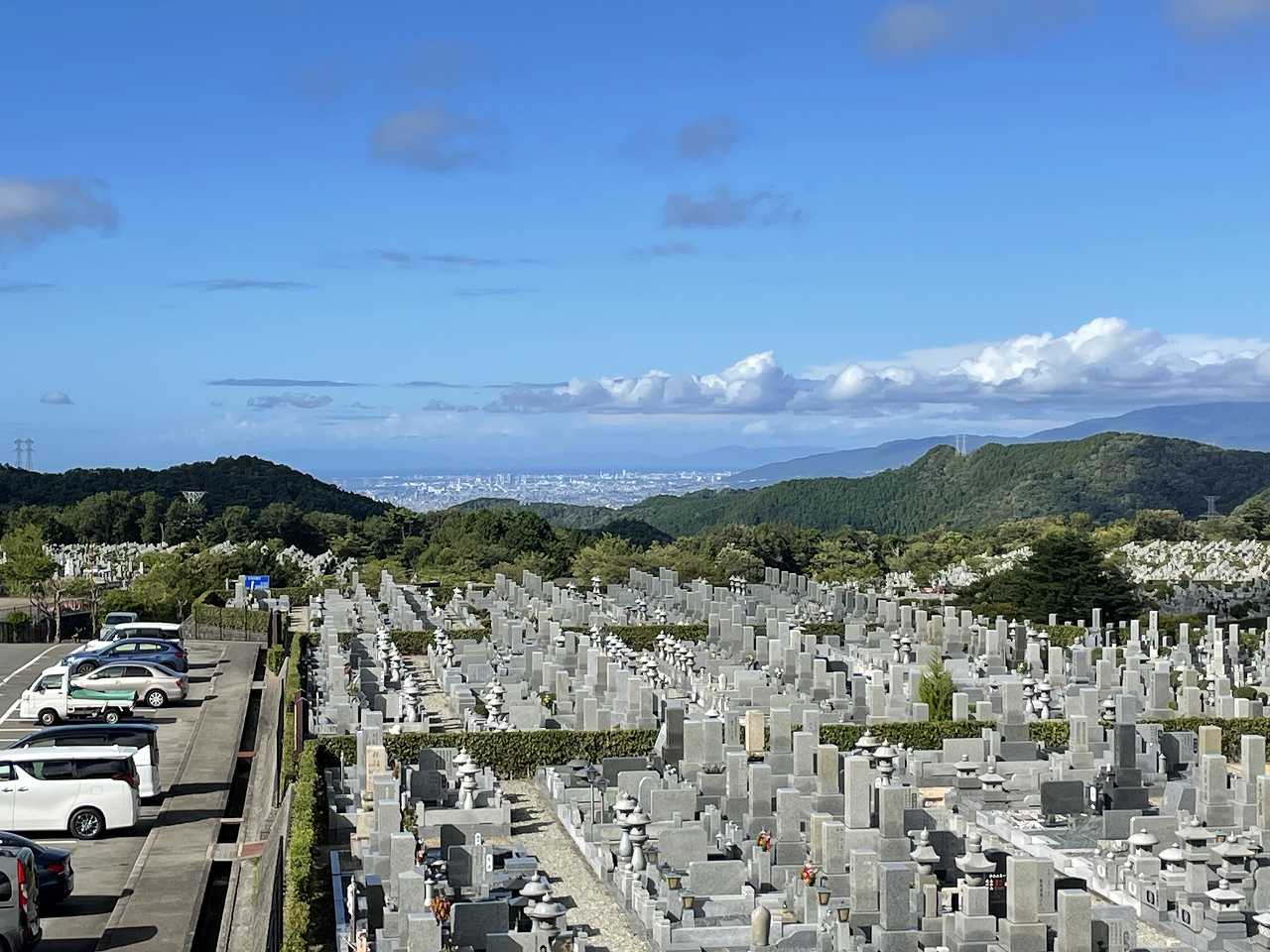 11区4番墓所から’（南西向き）風景②