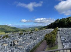 11区7番墓所から（北向き）風景