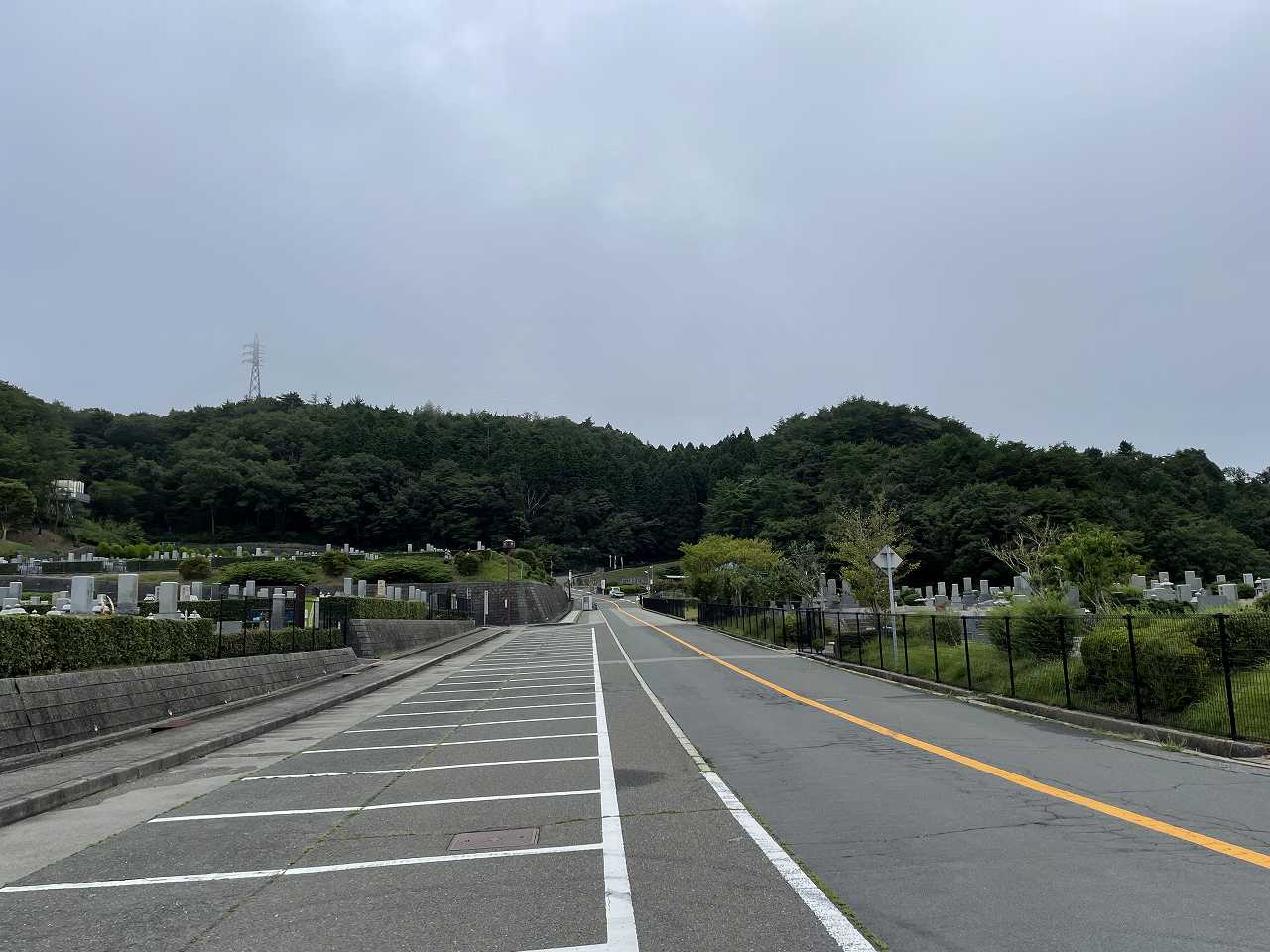 バス通り（北東向き）北口方向