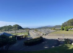 霊園北入り口から風景　