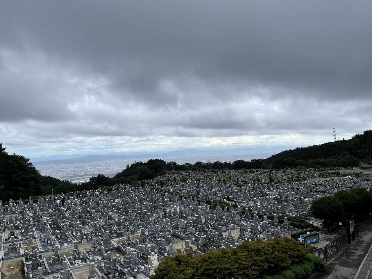 11区1番墓所から（南向き）風景