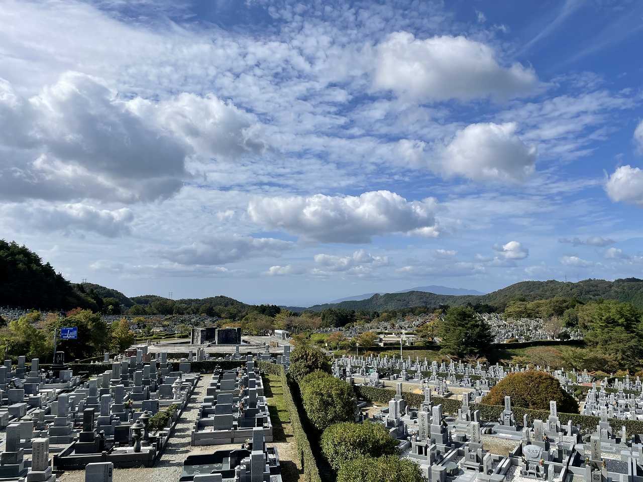 11区7番墓所から’（南西向き）風景