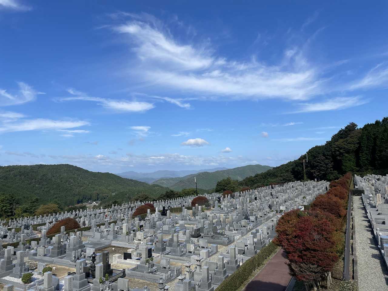 11区7番墓所から（北向）風景