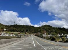 バス通り（北東向）北口バス停方面