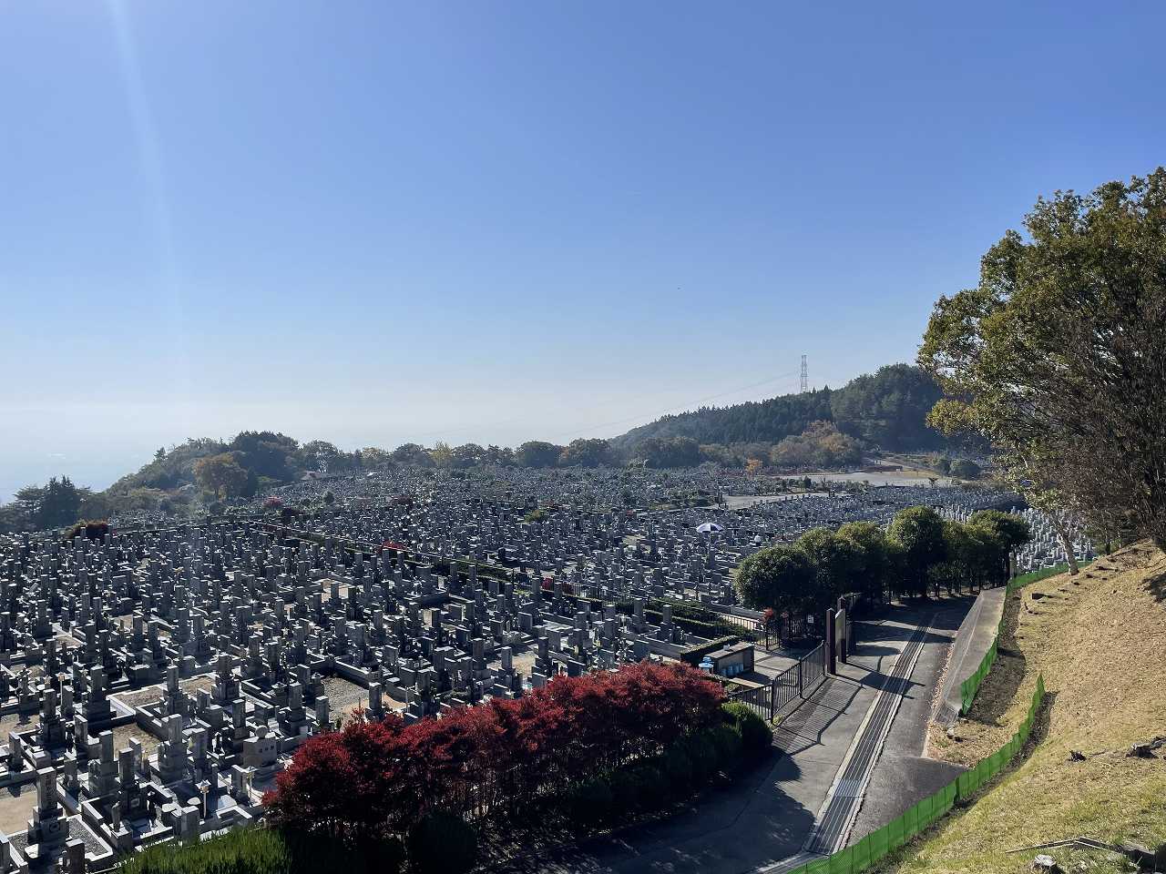 11区1番墓所から（南）風景