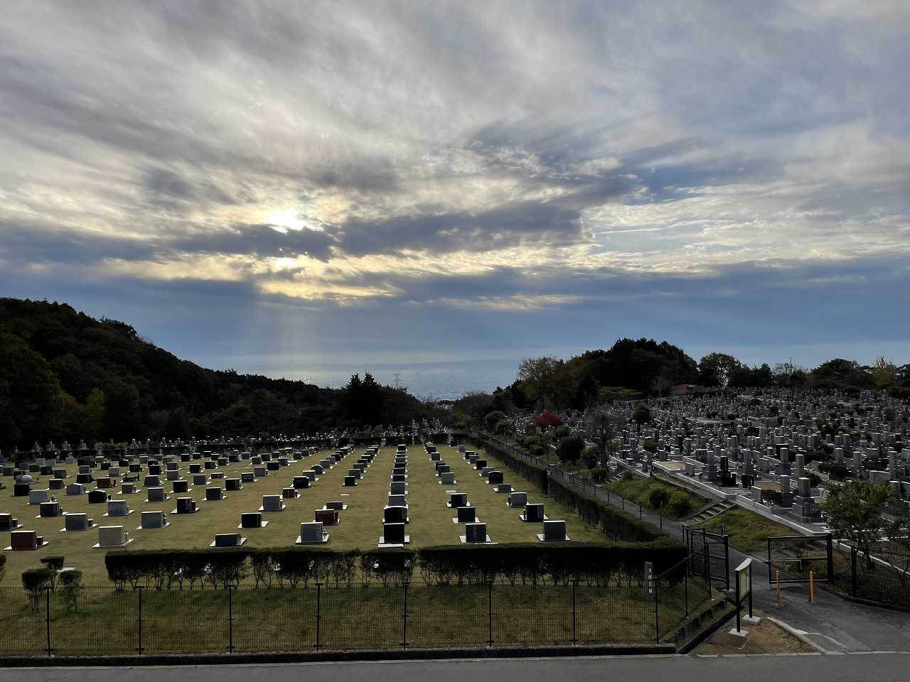 11区2番墓所から（東）風景