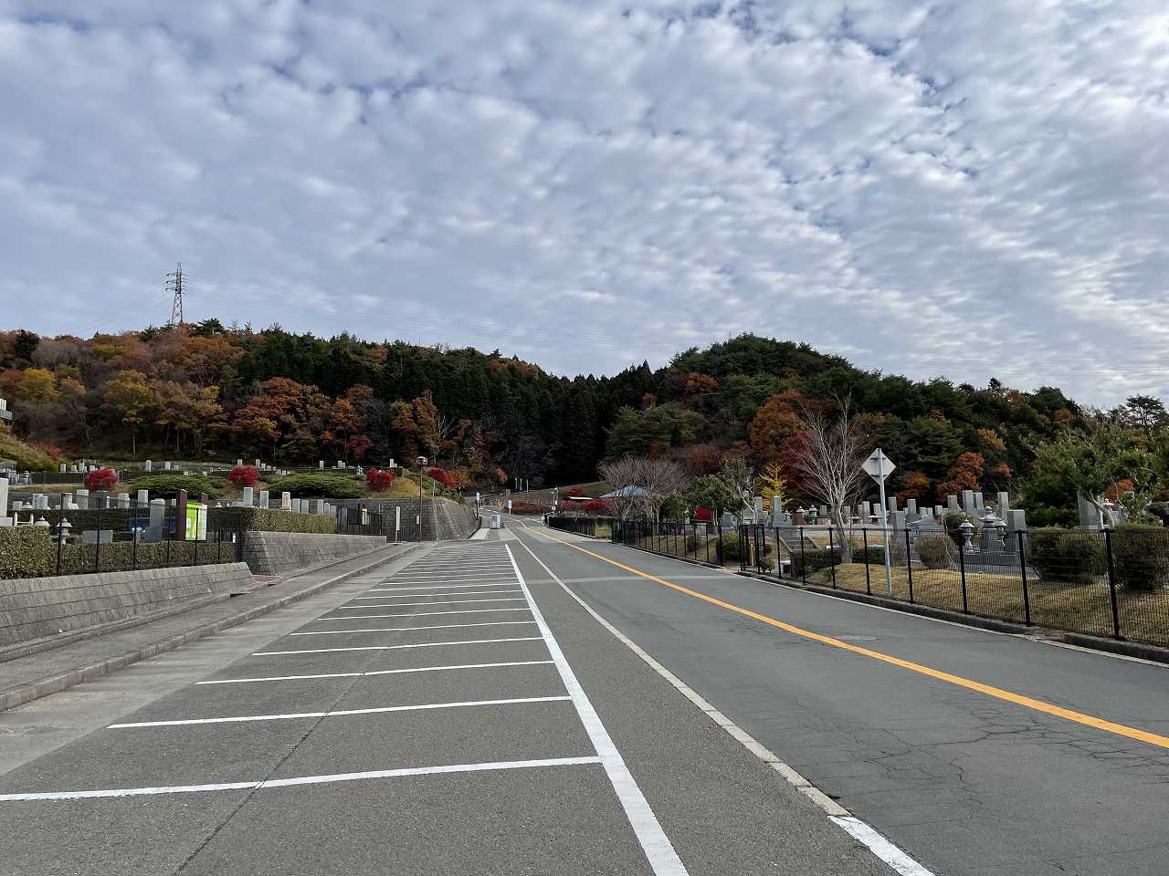 バス通り’（北東向き）北口バス停方向