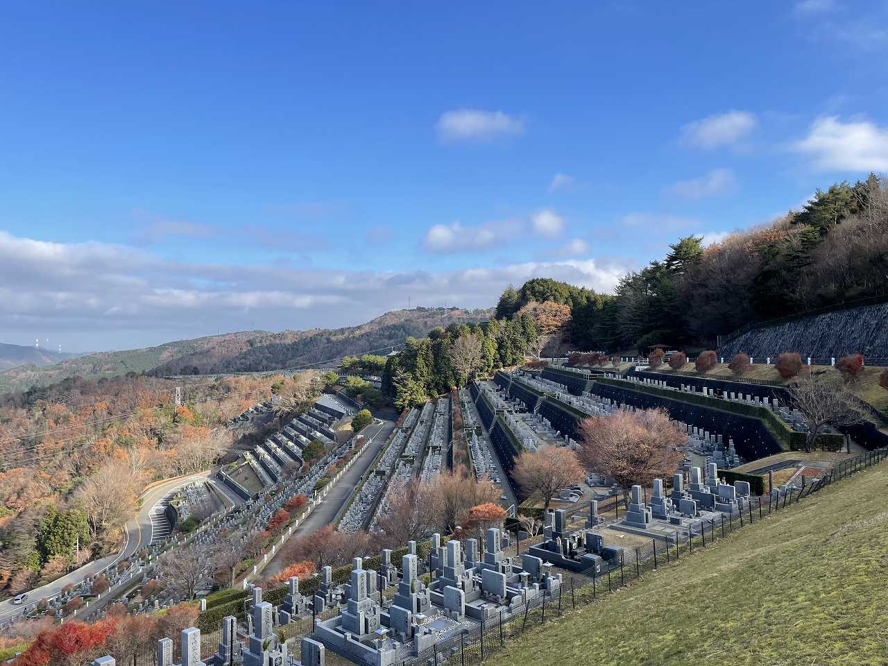 7区3番墓所から北西風景