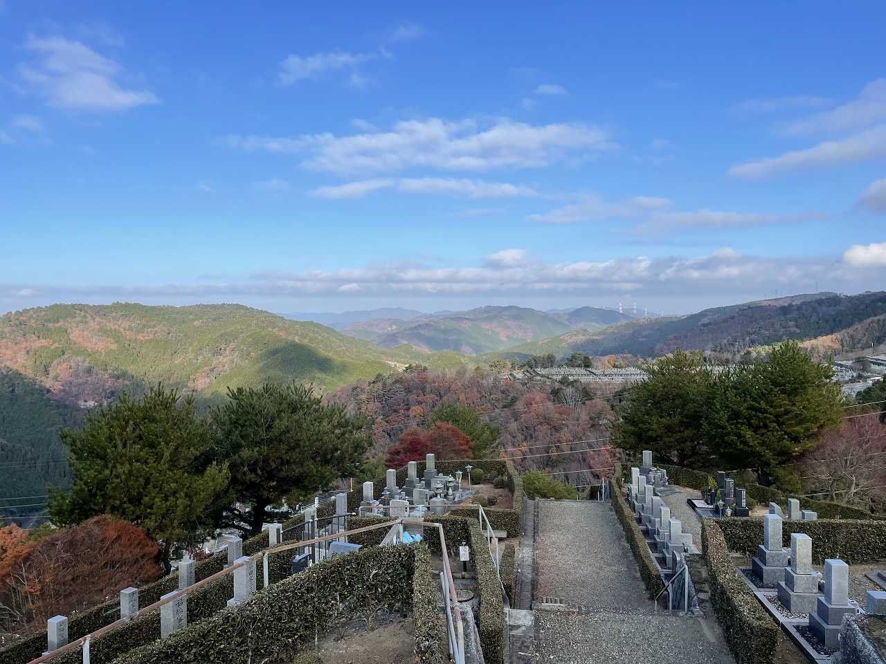 8区5番あずま家から北風景