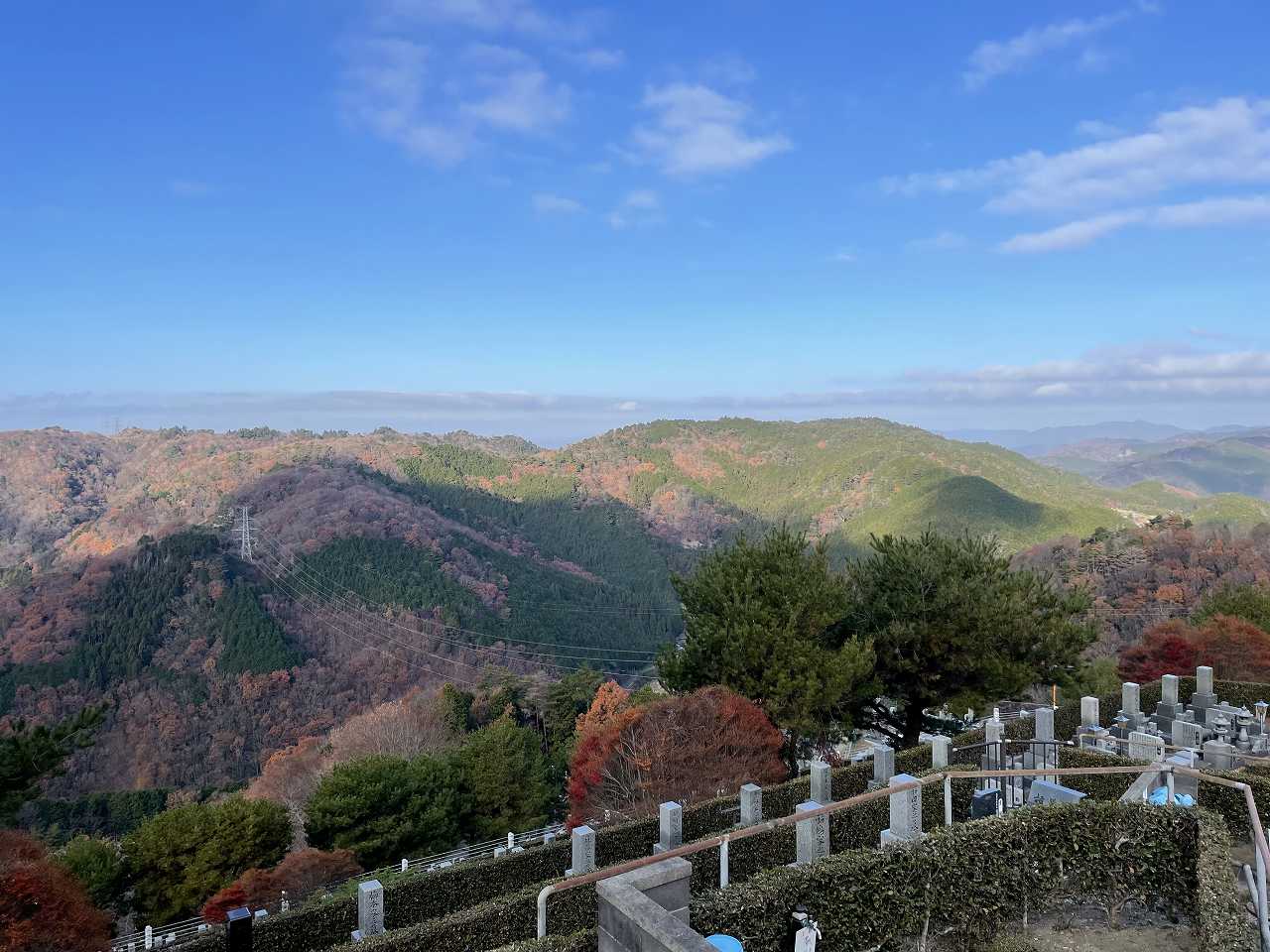 8区5番あずま家から西風景