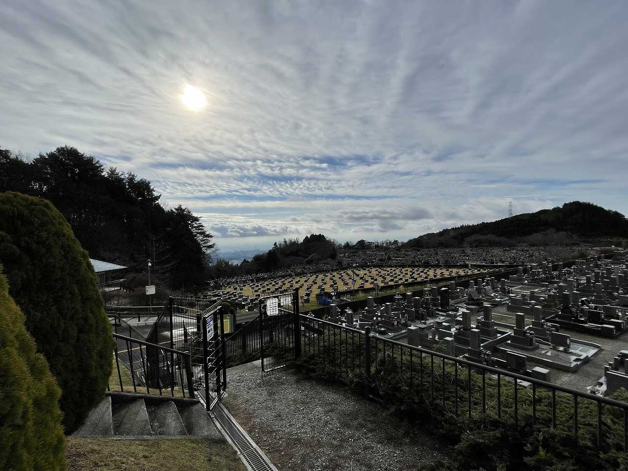 11区2番墓所から（南向き）風景