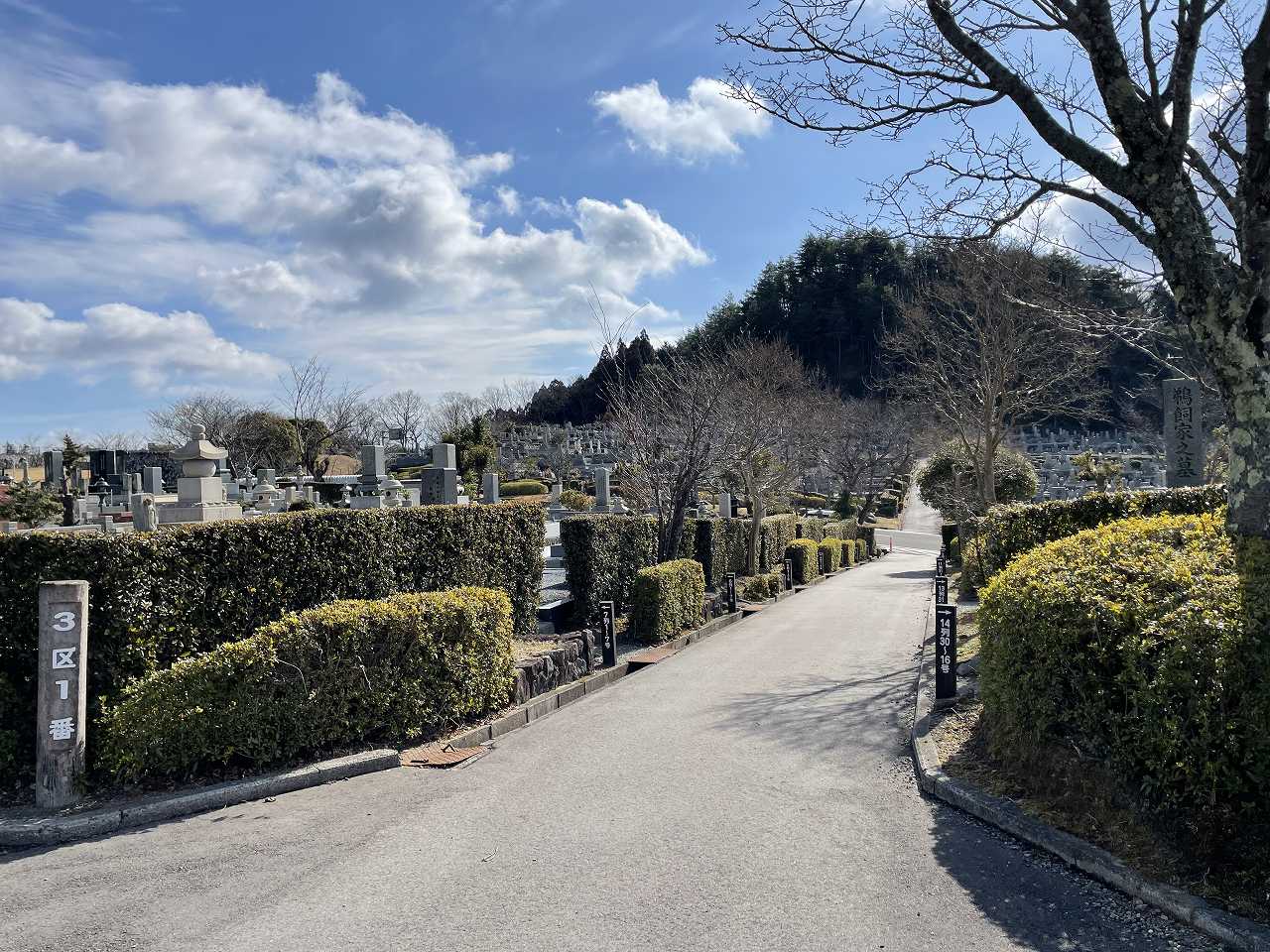 3区墓所から（南向き）風景