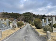 1区墓所枝道から北東風景