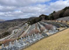 7区3番墓所上段駐車場からの風景①