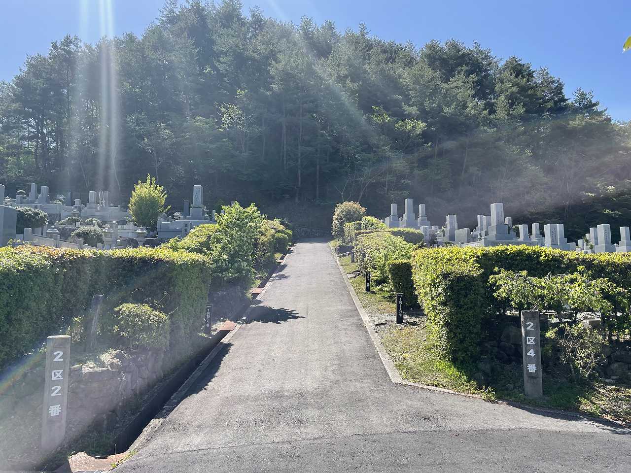 2区墓所から（南）風景