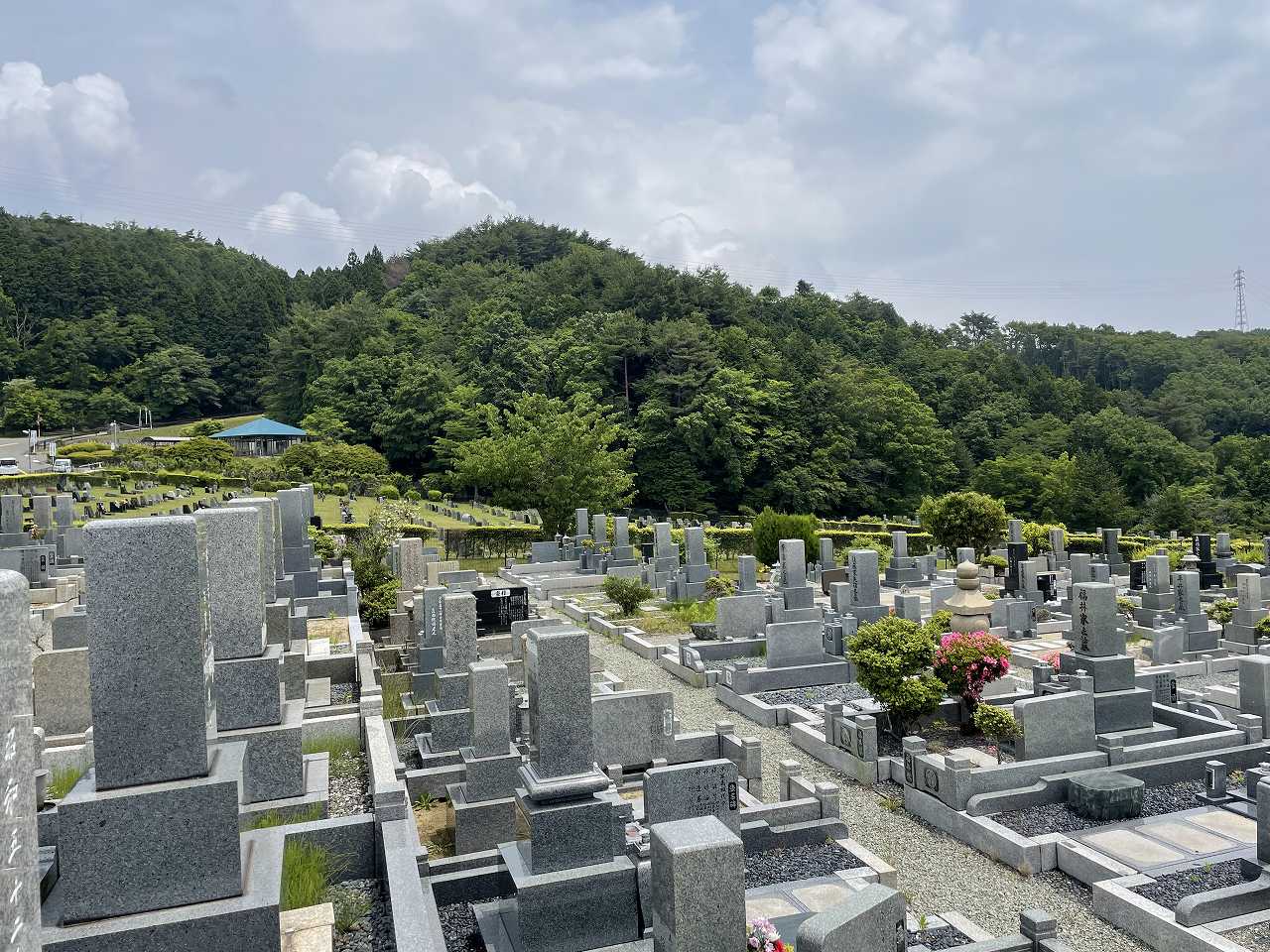 1区4番墓所から（北東）風景