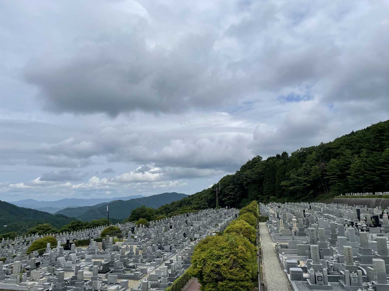 11区7番墓所から（北向）風景