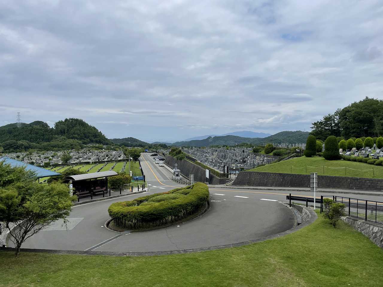 霊園北入り口から風景　