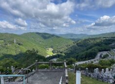 7区3番墓所上段駐車場からの風景②