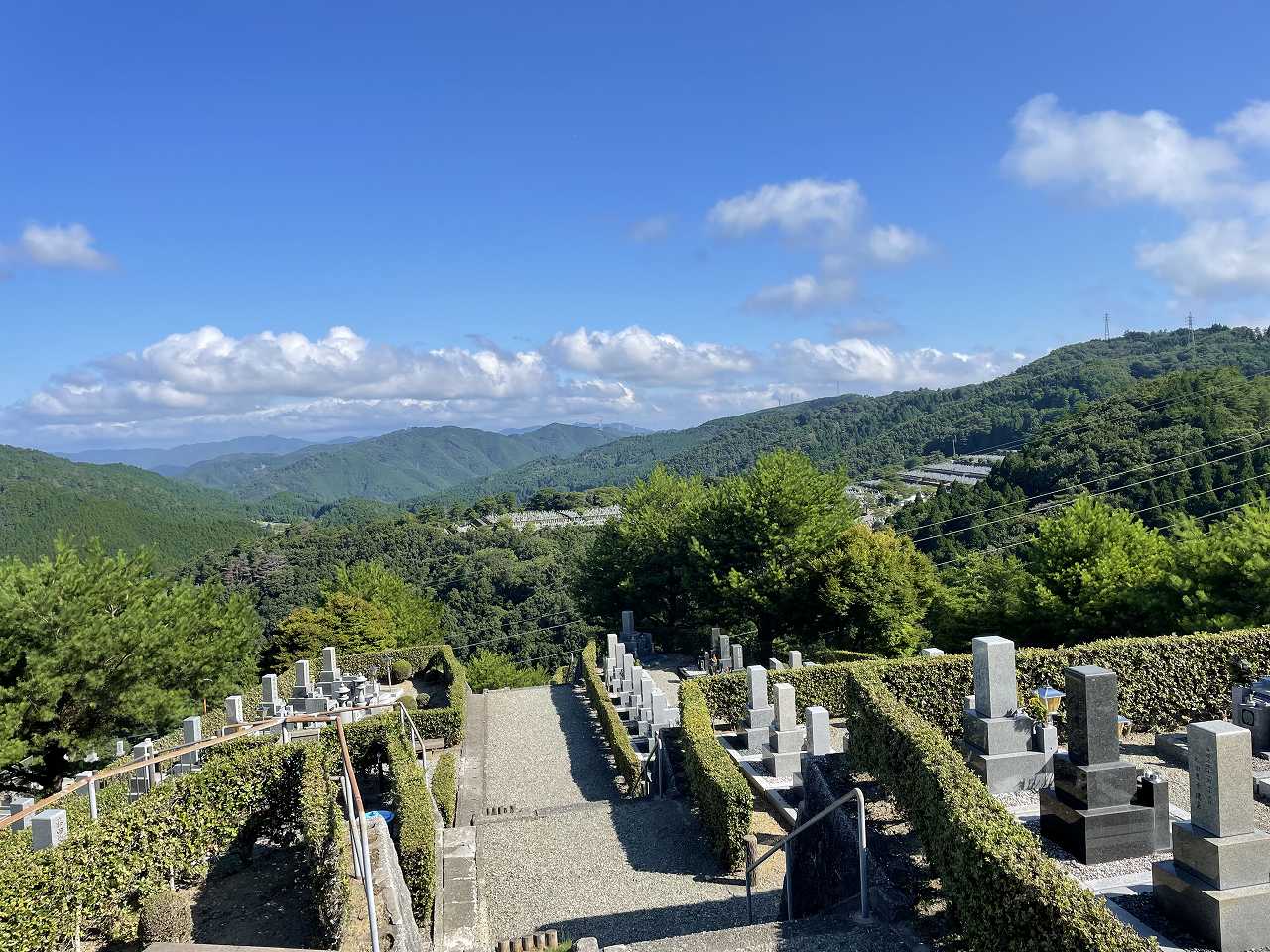 8区5番あずま家から北風景