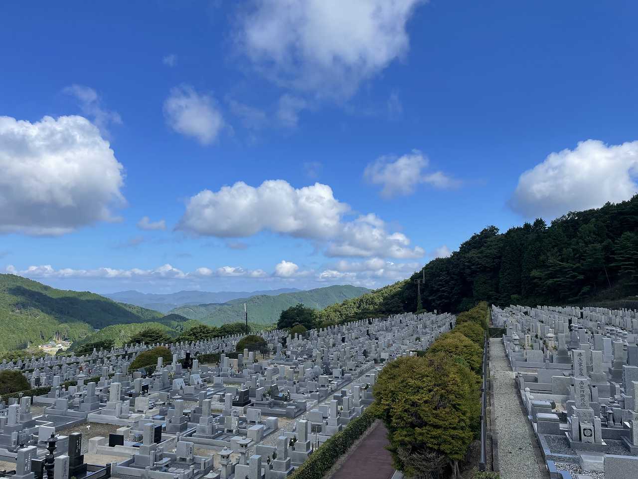 11区7番墓所から（北）風景