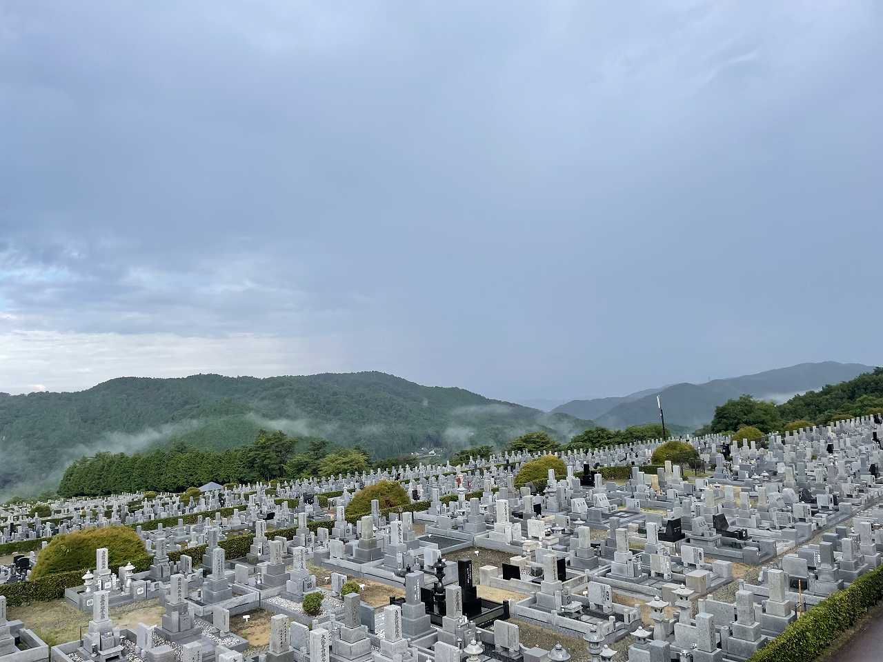 11区7番墓所から（西北向き）風景