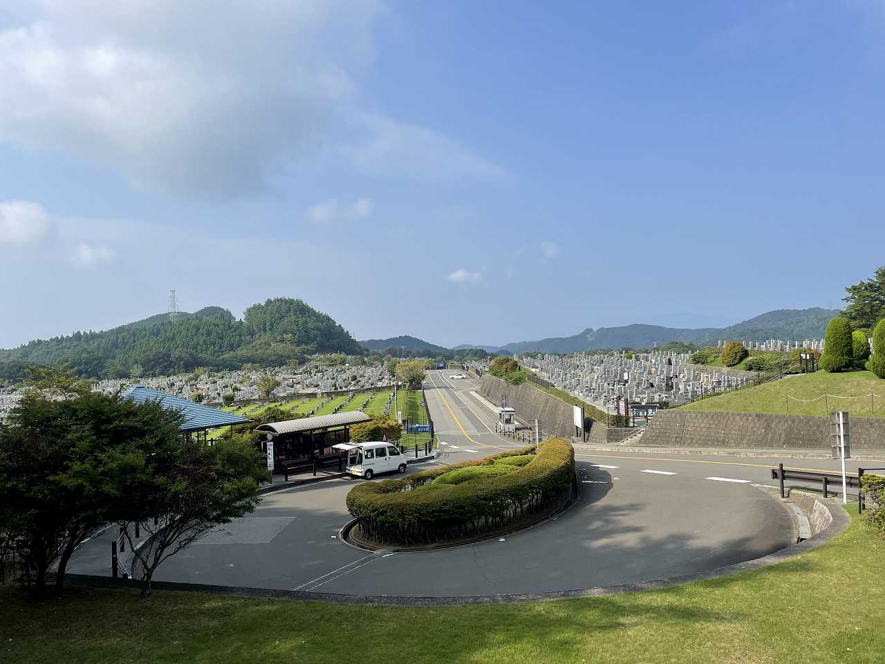 霊園北入り口から風景　