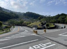 バス通り5区停留所からの風景