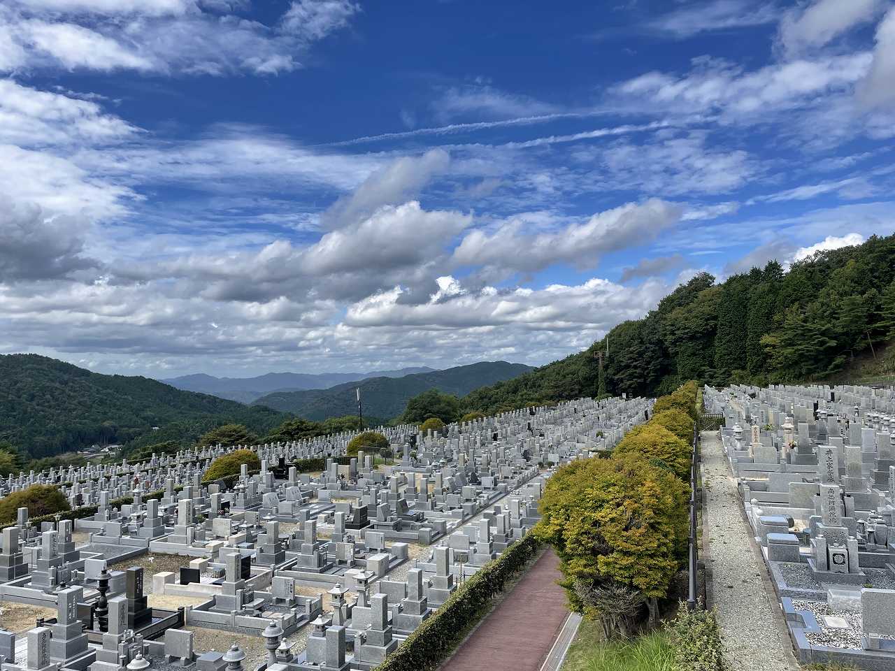 11区7番墓所から（北）風景