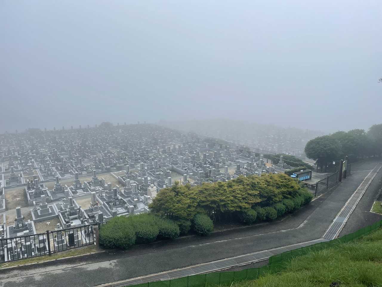 11区1番墓所から（南向き）風景