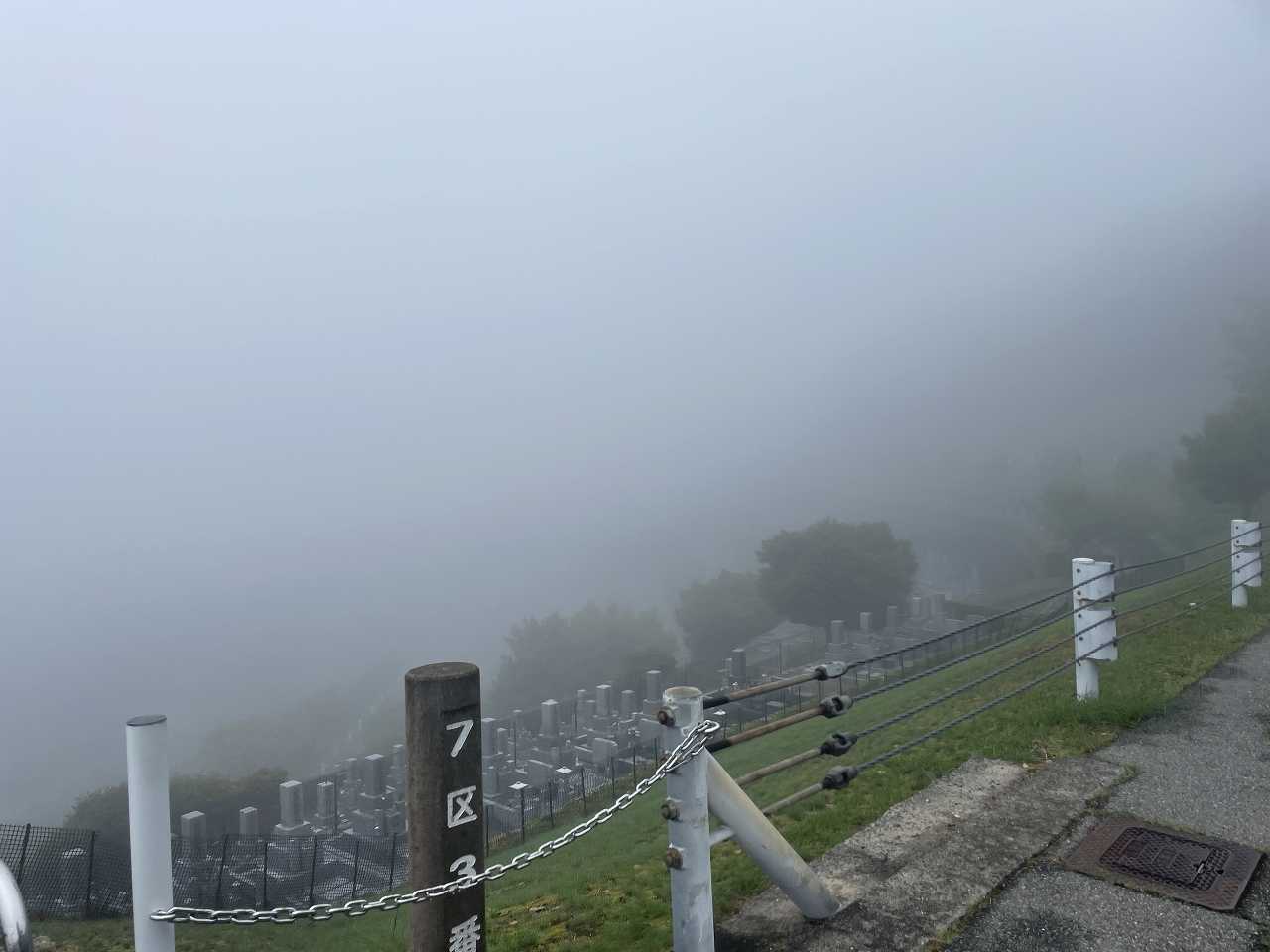 7区3番最上段駐車場からの風景①