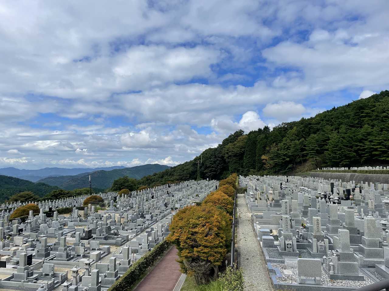 11区7番墓所から’（北向き）風景