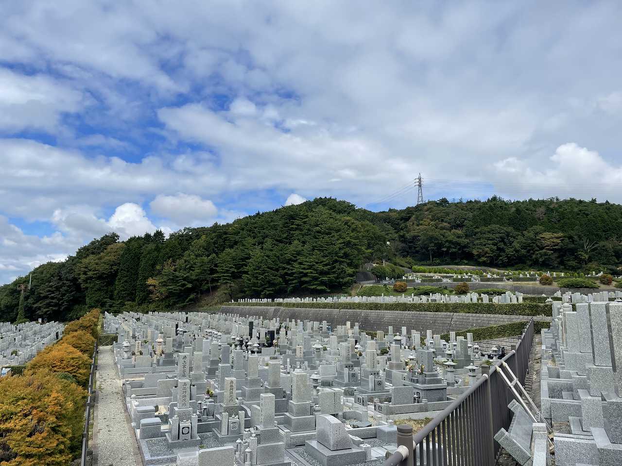 11区7番墓所から’（北東向き）風景