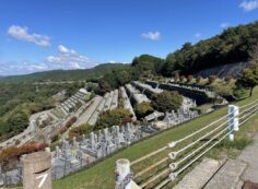 7区3番墓所上段駐車場からの風景①