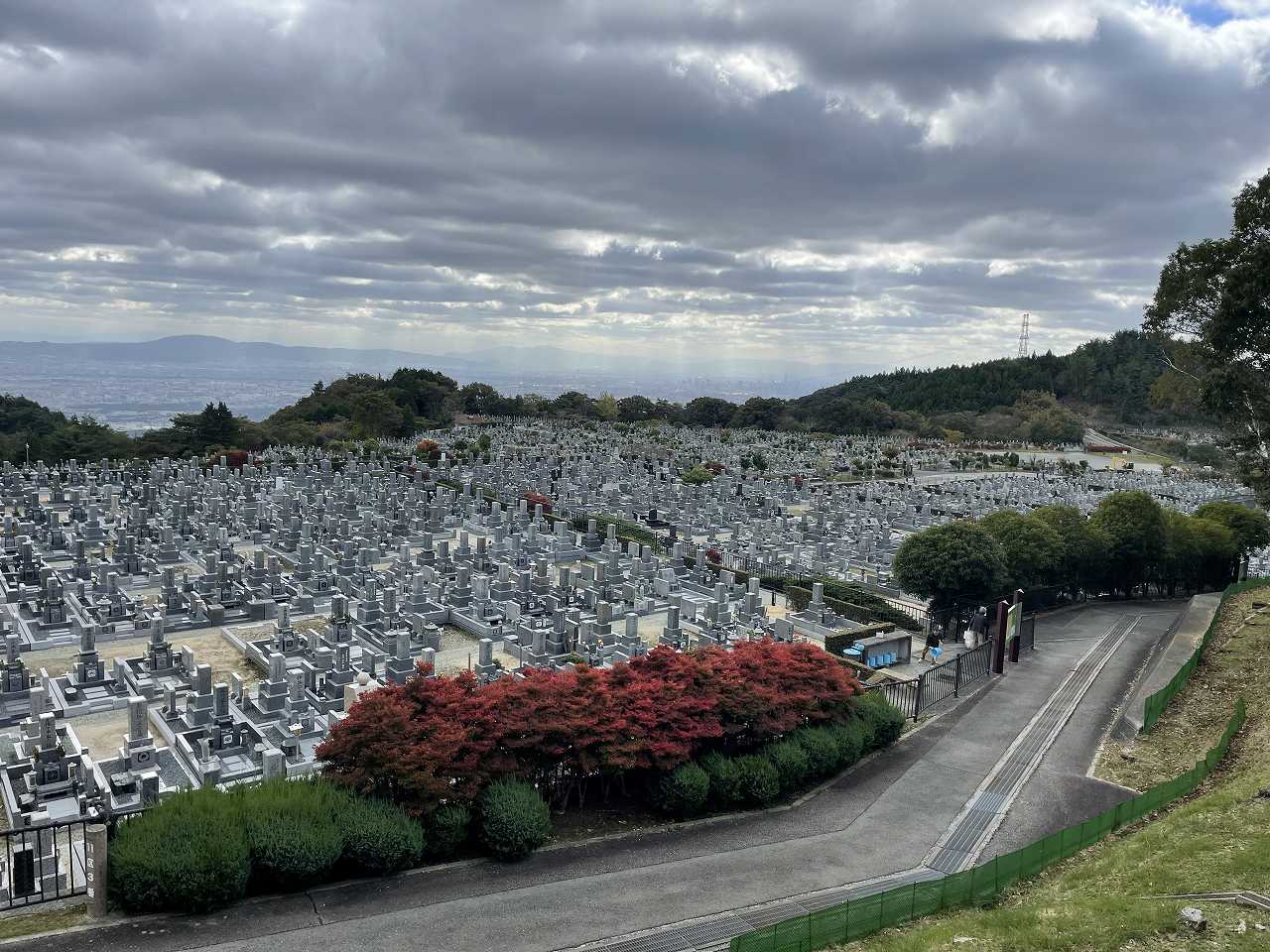 11区1番墓所から（南向き）風景