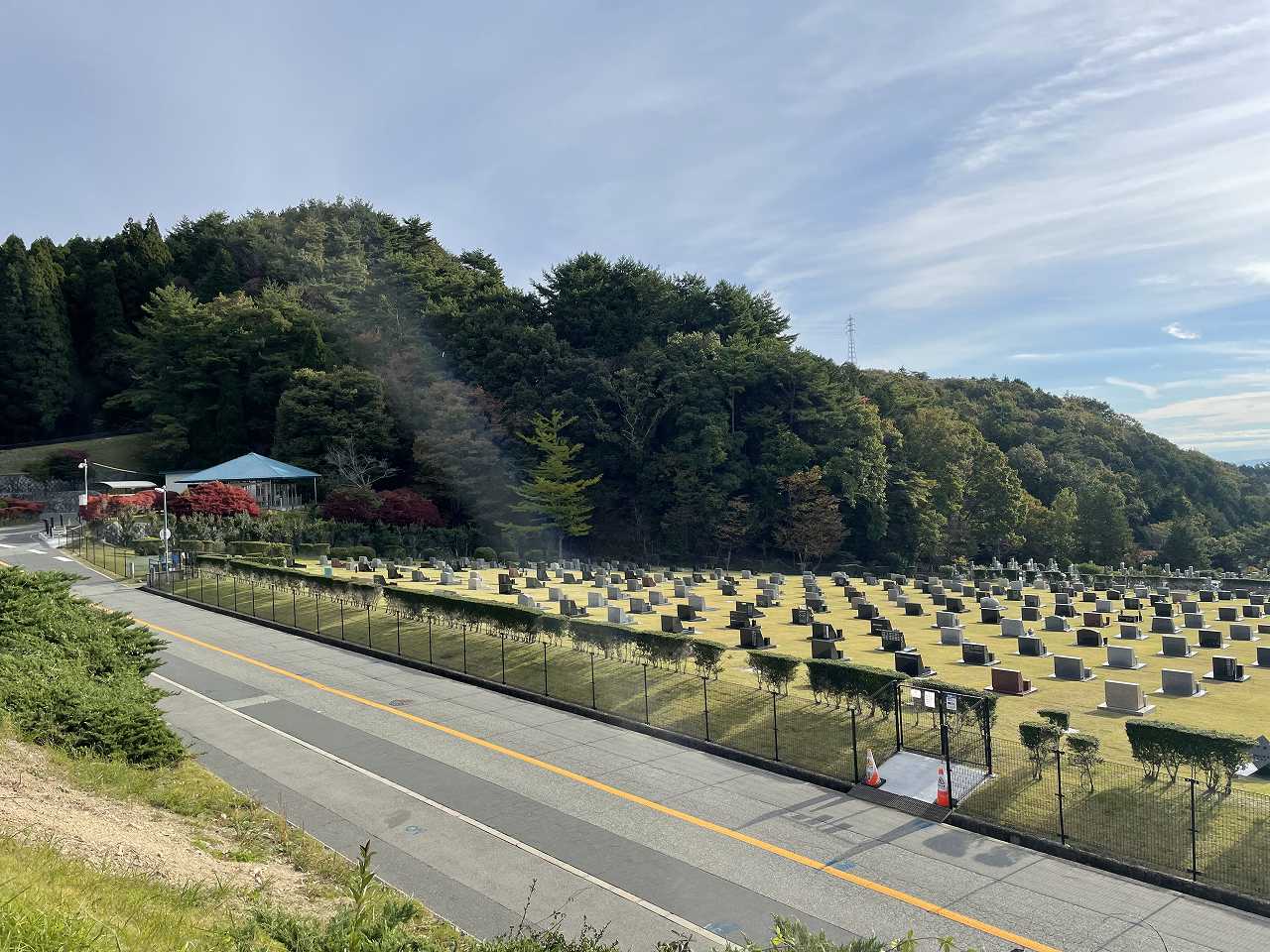 11区4番墓所から東南風景