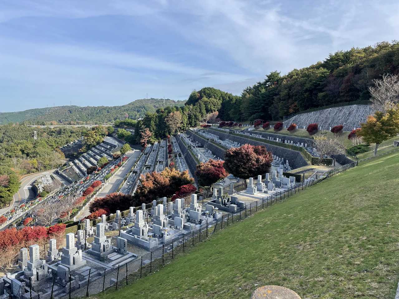 階段墓所・7区上段駐車場からの風景①